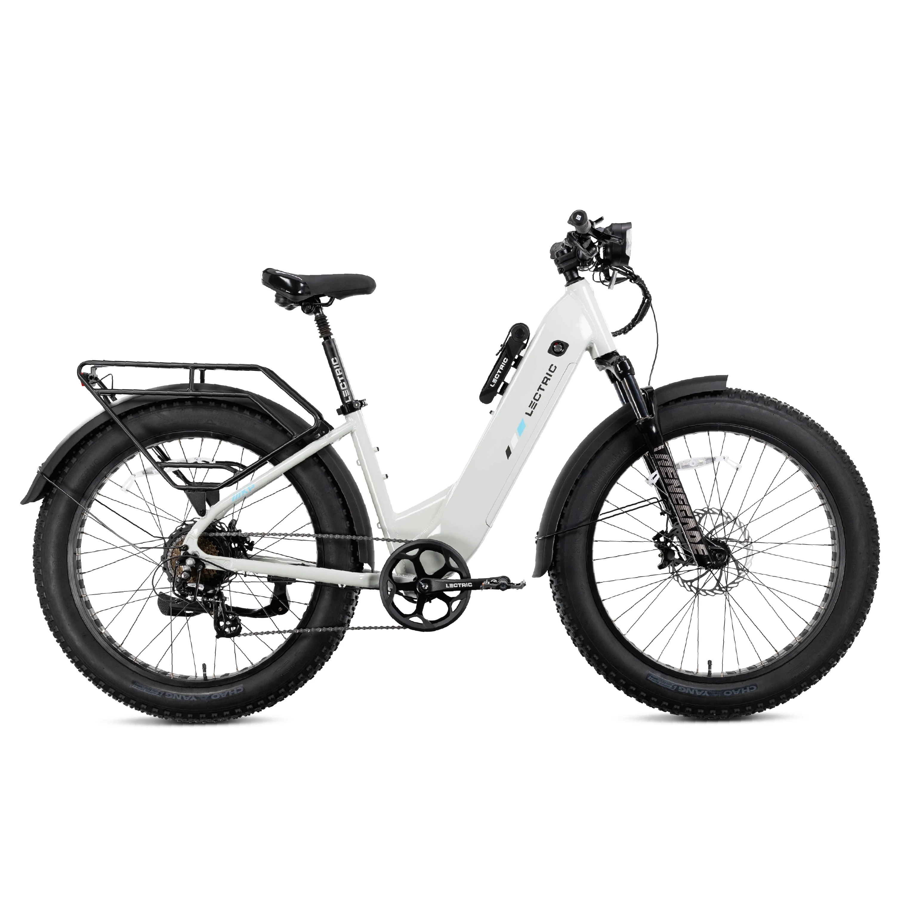 XPeak Step-Thru 2.0   FREE Rear Rack, Fenders, Elite Headlight, Suspension Seat Post ($316 Value)